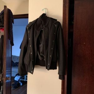 Charcoal Gray NY&C Peacoat style bomber.